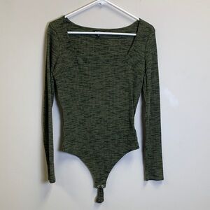 Express Forest Green Knit Sweater